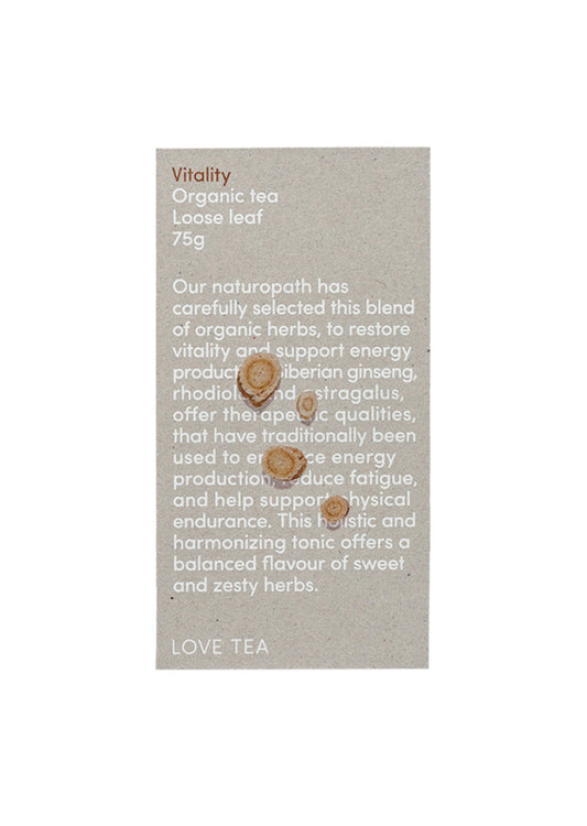 Love Tea Organic Vitality Loose Leaf 75g