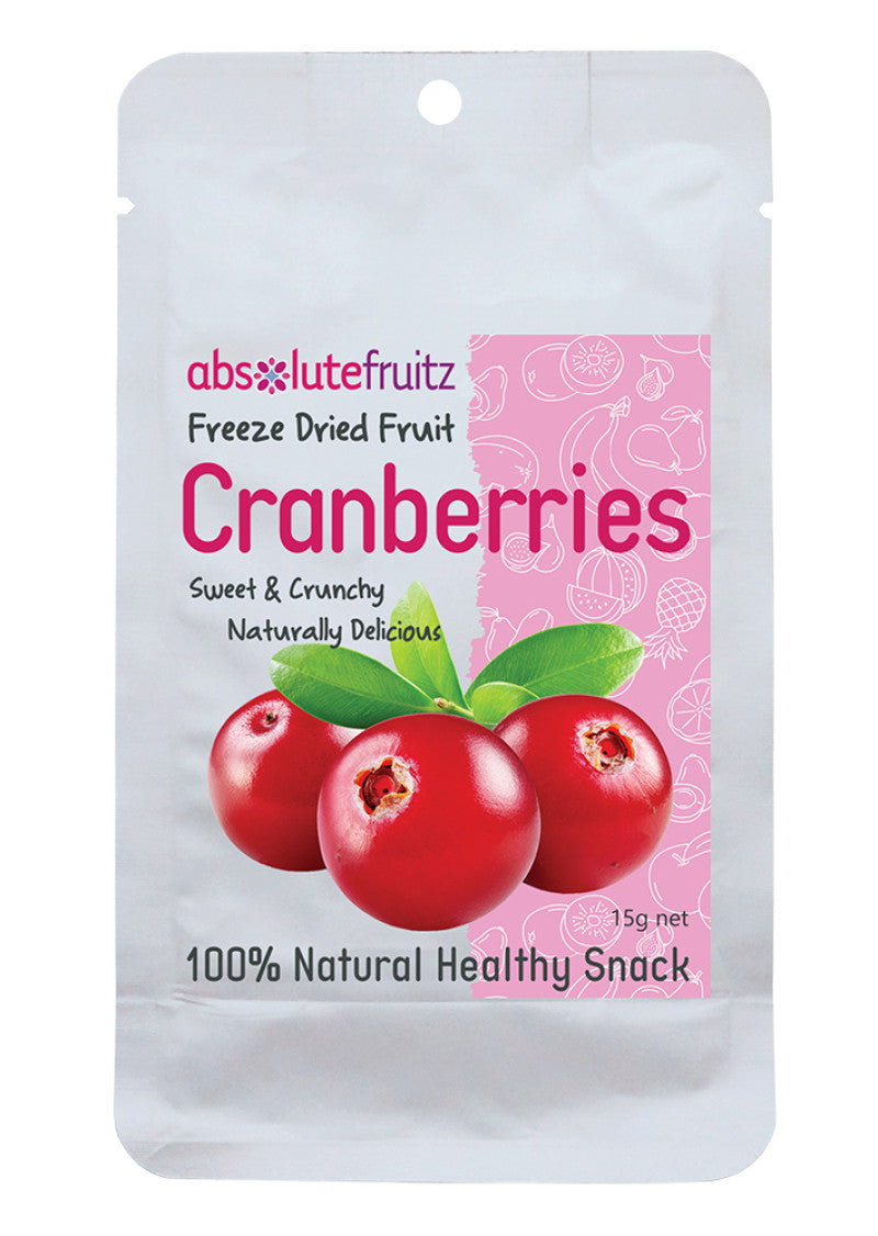 Absolutefruitz Freeze Dried Whole Cranberries 15g ...