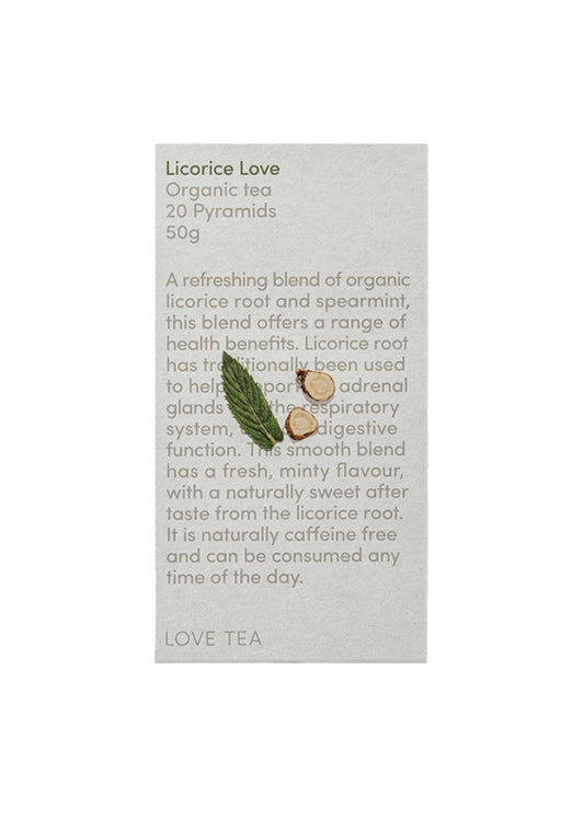 Love Tea Organic Licorice Love X 20 Pyramids