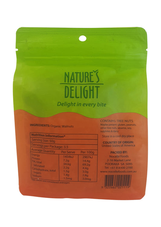 Natures Delight Organic Walnuts 175g