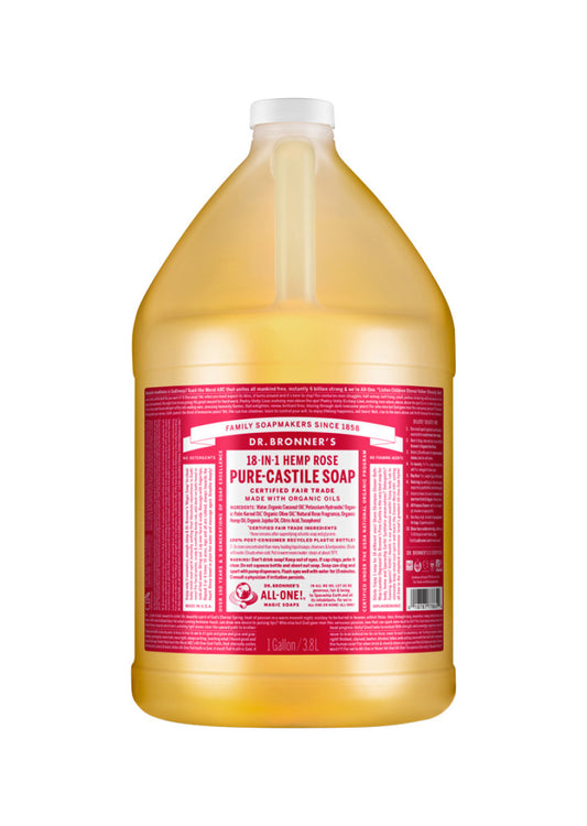 Dr. Bronners Pure Castile Liq Magic Soap Rose 3.78l