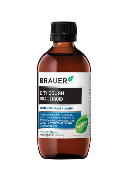 Brauer Dry Cough 200ml ** Sell Through **