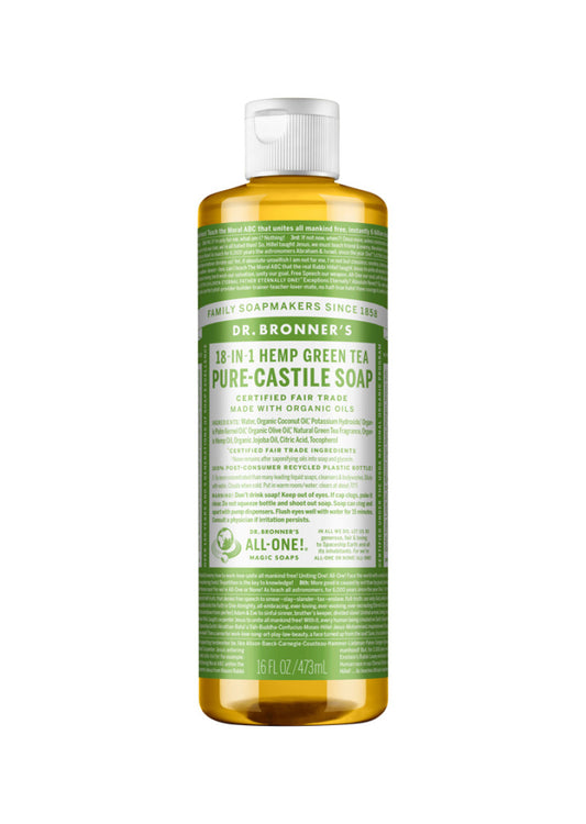 Dr. Bronners Pure Castile Liq Magic Soap Green Tea 473ml