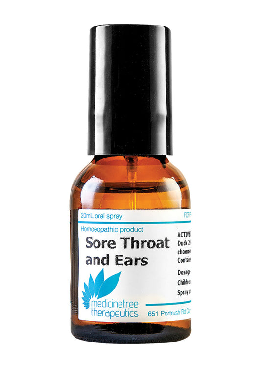 Medicine Tree Acute Sore Throat & Ears Oral Spray 20ml