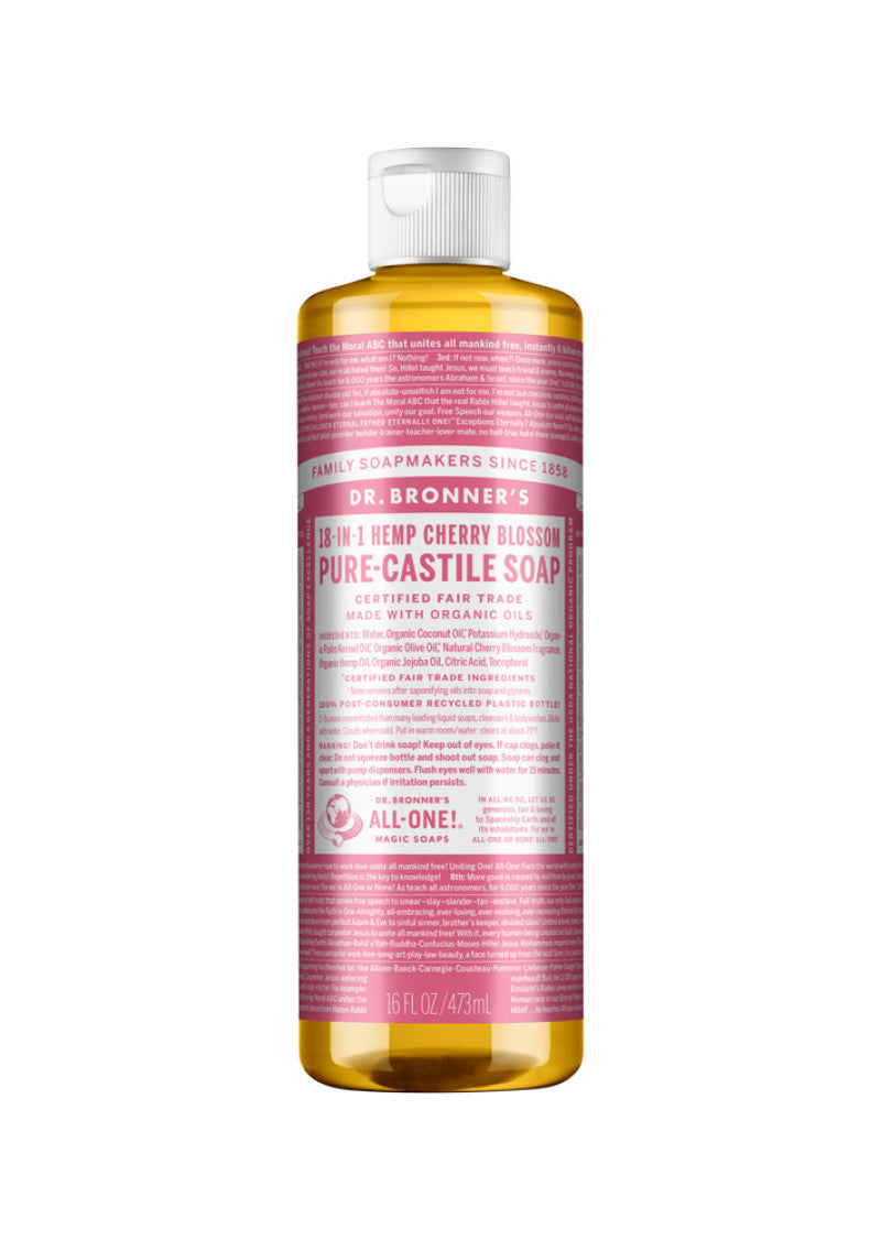 Dr. Bronners Pure Castile Soap Liq (hemp) Cherry Bloss 473ml
