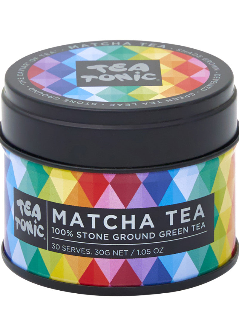 Tea Tonic Org Matcha Green Tea Peach Tin 30g