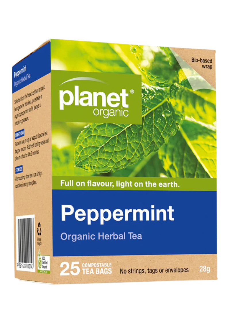 Planet Organic Org Peppermint Herbal Tea X 25 Tea Bags