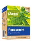 Planet Organic Org Peppermint Herbal Tea X 25 Tea Bags