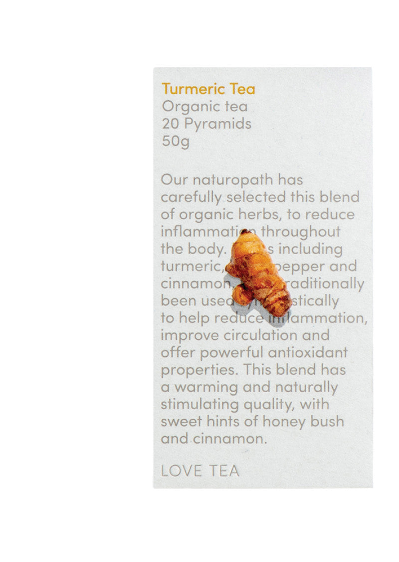 Love Tea Organic Turmeric Tea X 20 Pyramids
