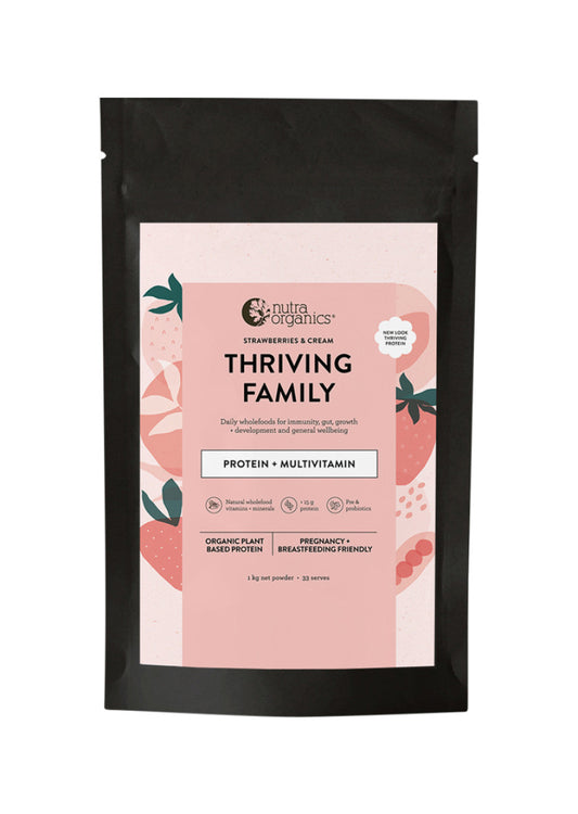Nutra Org Org Protein Thriving Family Strawberries Cream 450g