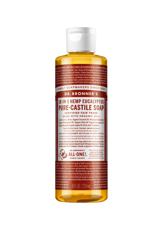 Dr. Bronners Pure Castile Liq Magic Soap Eucalyptus 237ml