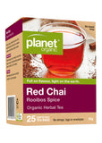 Planet Organic Org Red Chai Herbal Tea X 25 Tea Bags