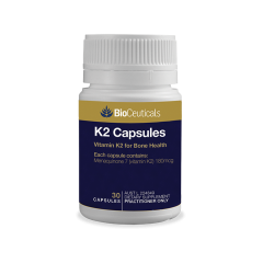 BioCeuticals K2 Capsules - Vitamin K2 for Bone Health