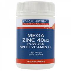 Ethical Nutrients MEGAZORB Mega Zinc 40mg Powder | Orange