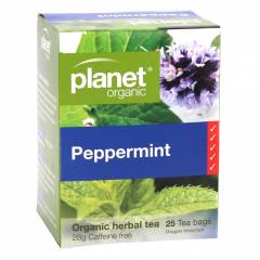 Planet Organic Peppermint Tea - Herbal Teabags