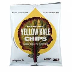 Loving Earth Kale Chips Yellow | Raw Organic